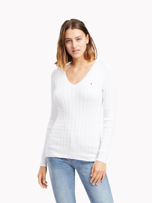 delincuencia Pelágico nivel ROPA - SWEATERS Tommy Hilfiger Mujer Blanco – tommyargentina
