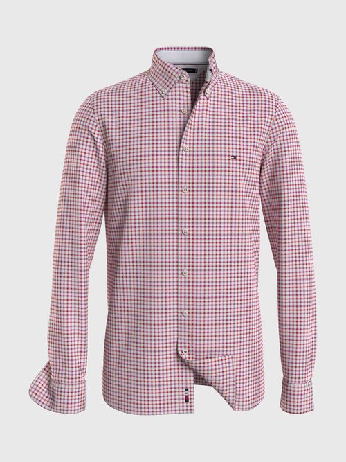 Camisa-de-cuadros-Vichy-con-corte-slim