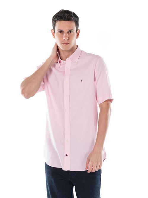 Camisa-oxford-dobby-de-rayas-y-corte-regular