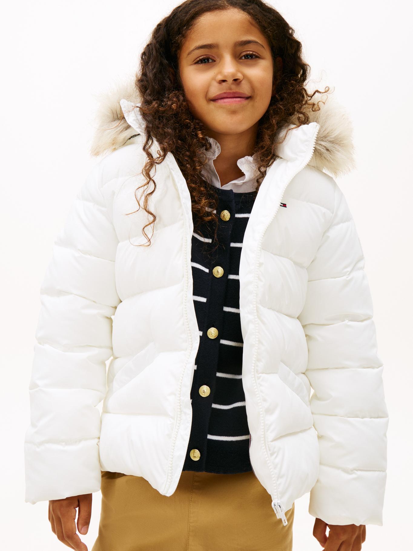 Campera puffer con capucha regular fit