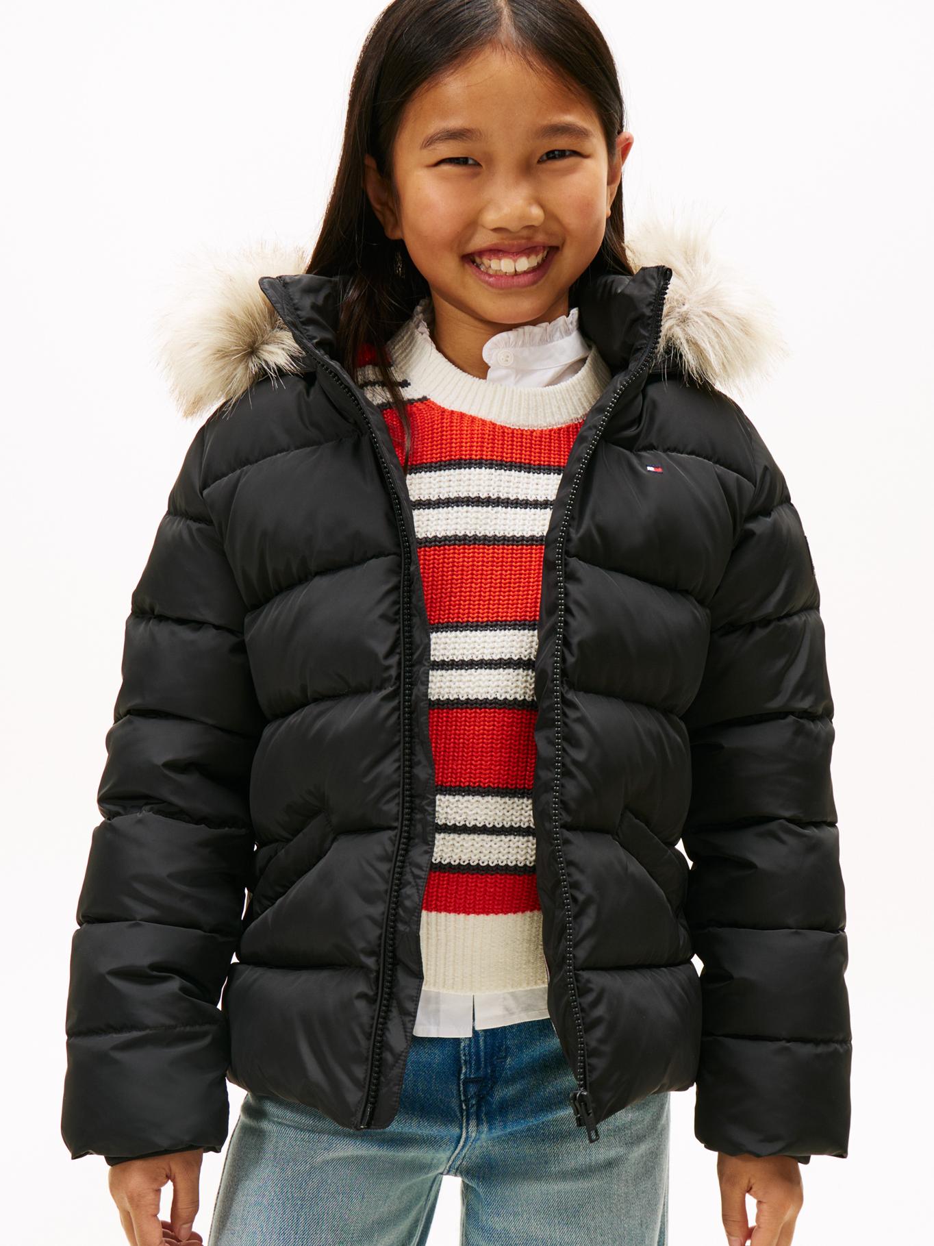 Campera puffer con capucha regular fit