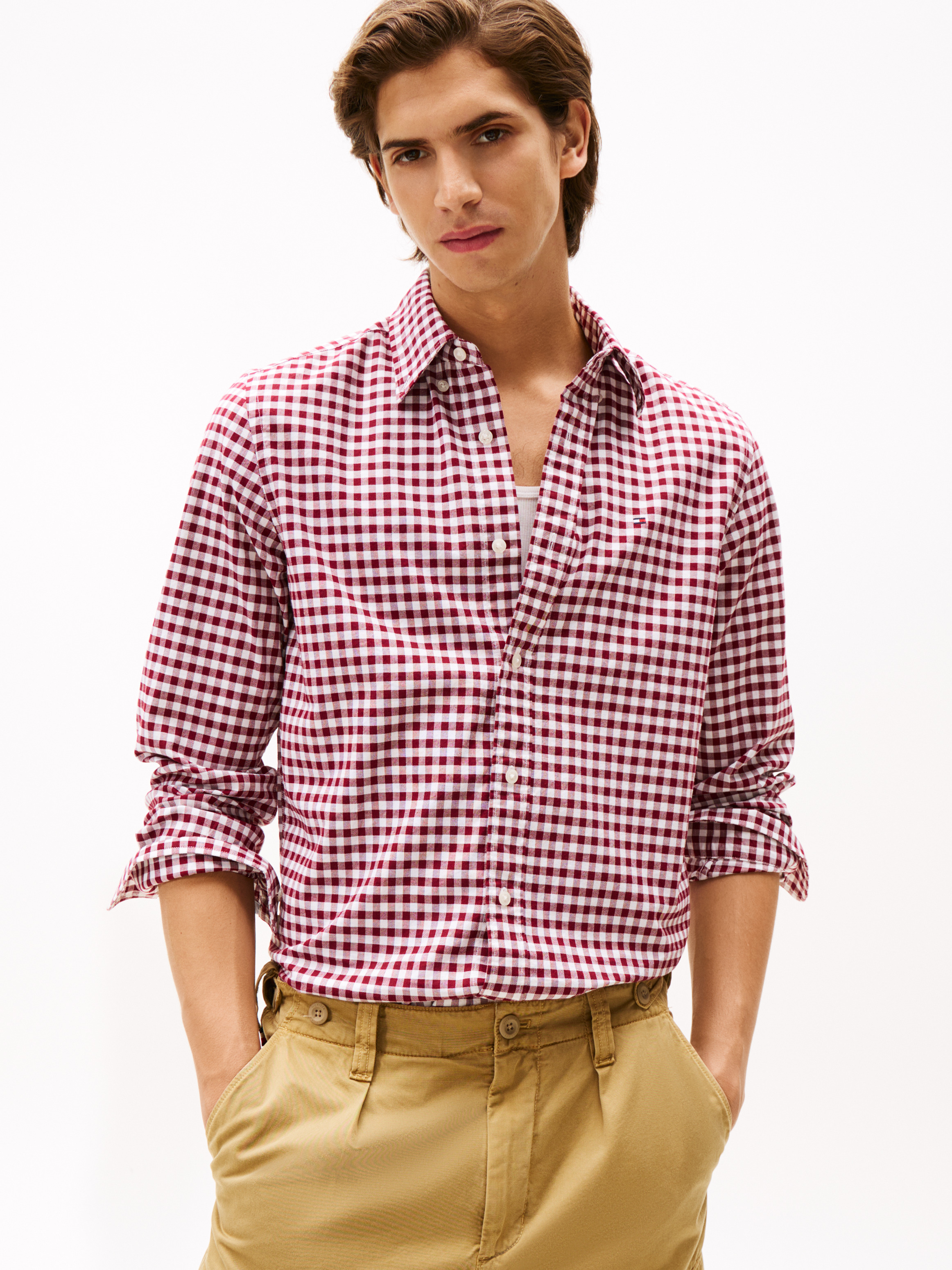 Camisa oxford cuadrille regular fit