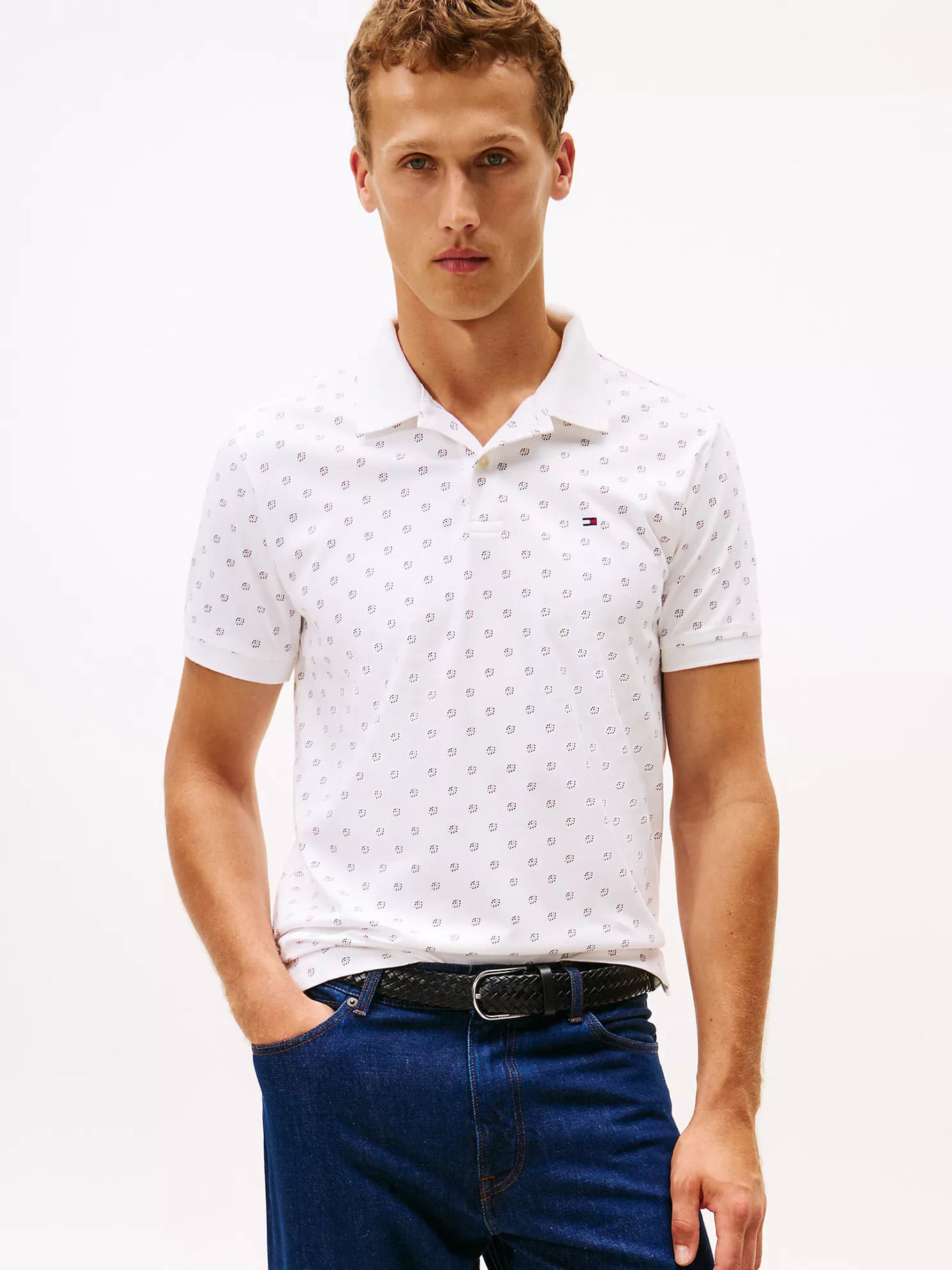 Chomba de algodón con diseño regular fit