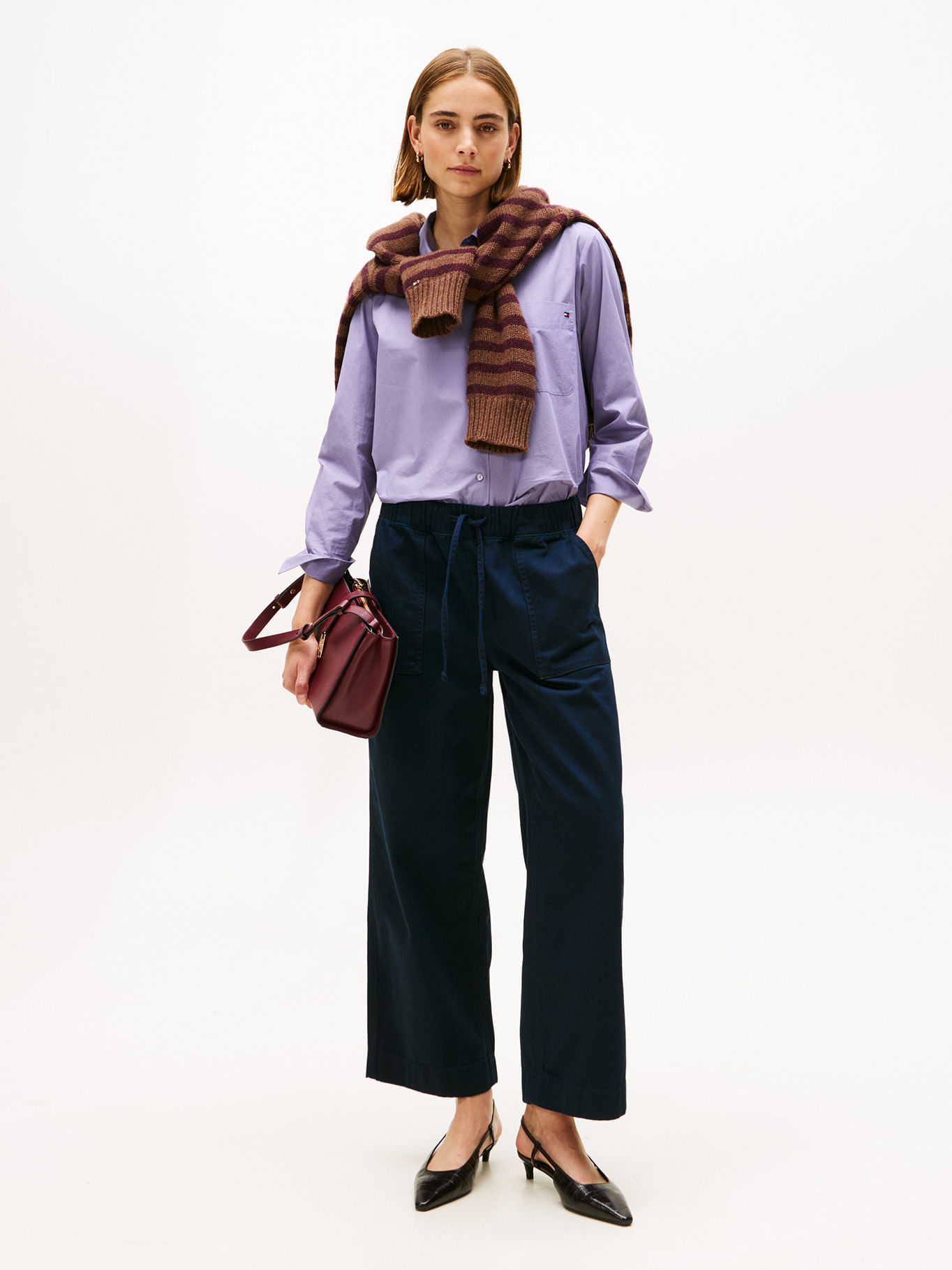 Pantalón Herringbone pull on