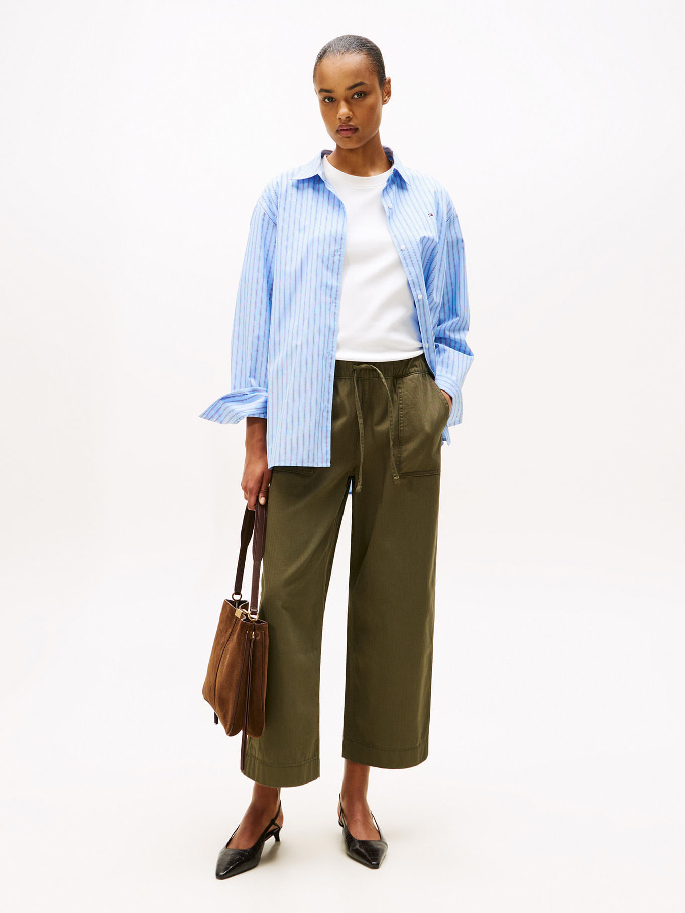 Pantalón Herringbone pull on