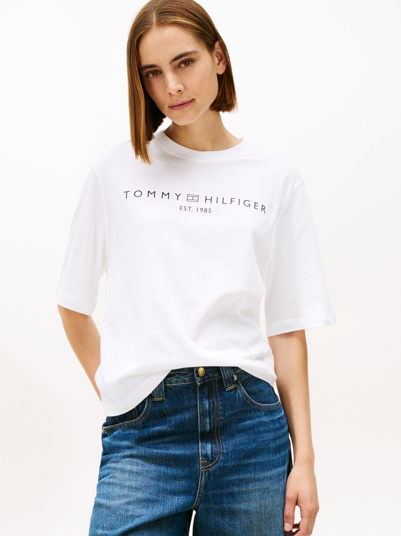 Remera de corte amplio con logo