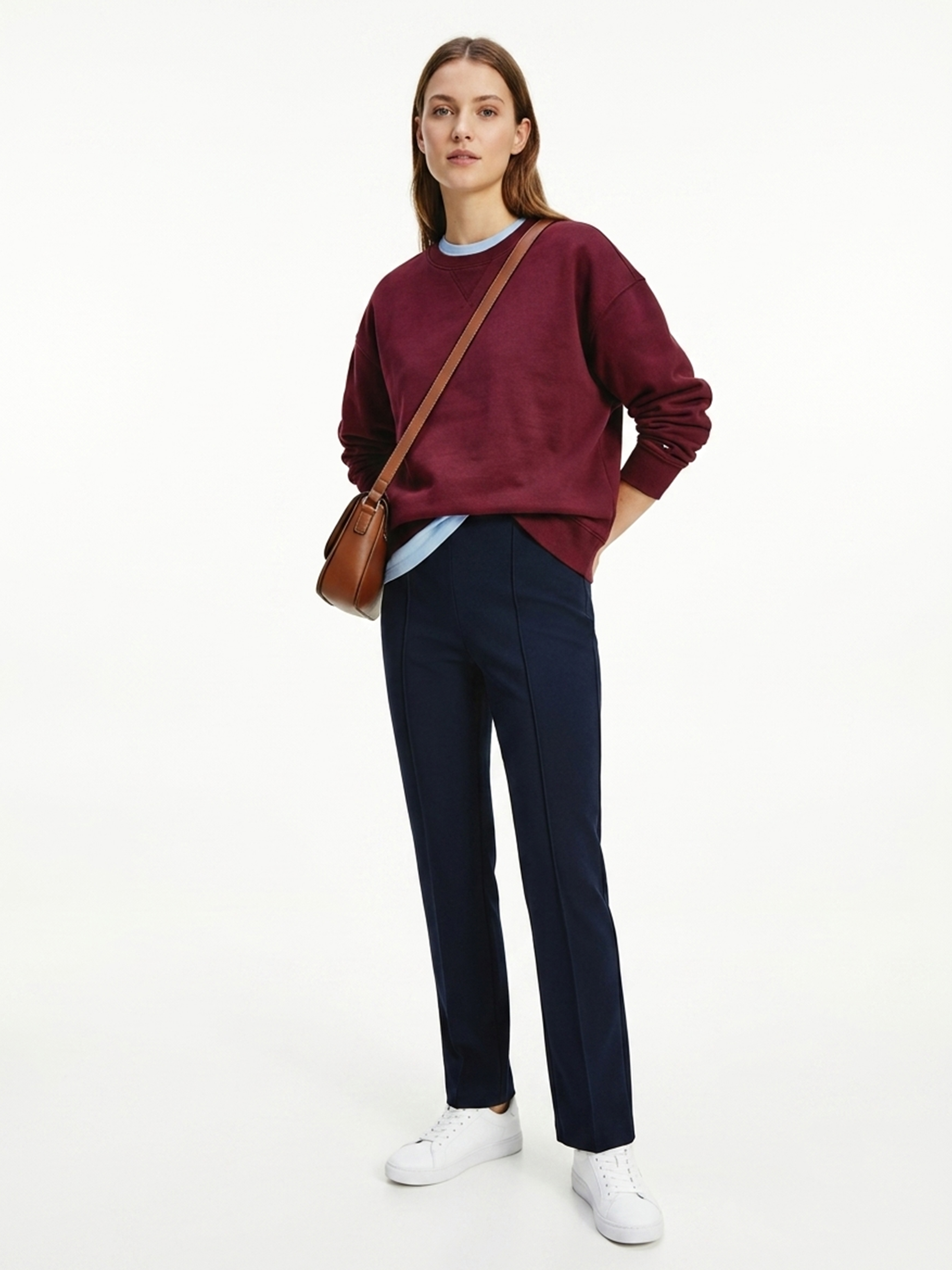 Pantalón pull on de corte slim